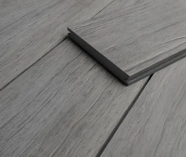 HORI Terrassendielen WPC Barbados Massiv hellgrau 19 x 140 mm 0