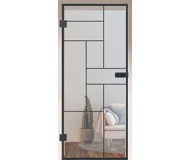 HORI Glastür Komplettset Loft Premium Cubes Klarglas ESG 8 mm 0