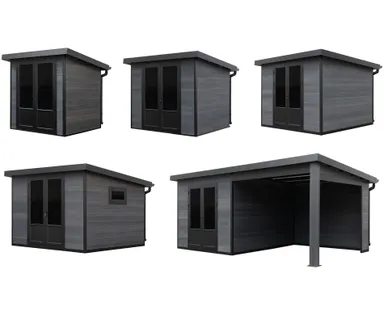 HORI Gartenhaus Stockholm mit Pultdach 0