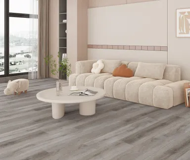 HORI Klick-Hartvinylboden Rigid SPC Eiche William Henry Harrison grau gekälkt Landhausdiele Holzstruktur 0