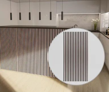 HORI WALL Akustik SlimLine Dekor Wandpaneele White Oak 0