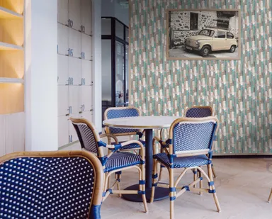 HORI Wandverkleidung 3D Holzwandverblender Recycle Wood navy rainbow 4