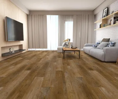 HORI Klick-Hartvinylboden Rigid SPC Kiefer Vintage braun Esperance Landhausdiele Holzstruktur 0