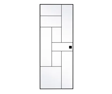 HORI Glasschiebetür Komplettset Loft Premium Cubes Klarglas ESG 8 mm 1