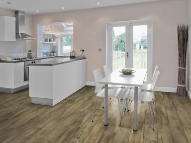 DOMIZIL PVC freier Klick-Designboden Aqua Eiche shabby braun Landhausdiele 7