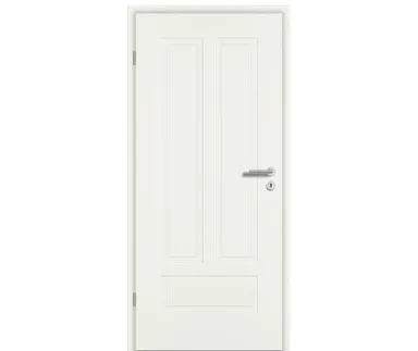 PRÜM Zimmertür ELEGANCE MODENA M3/2 Weißlack Exclusiv RAL 9010 Röhrenspan Eckkante 0