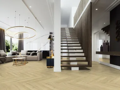 Gerflor Klebe-Vinylboden massiv Virtuo 55 Sunny Nature Fischgrät 5