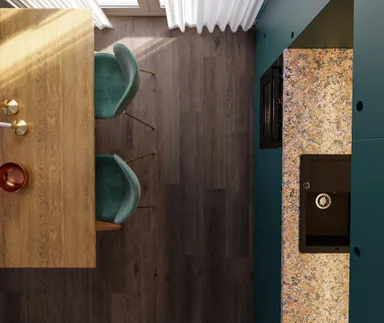 HORI Klick-Hartvinylboden Rigid SPC Eiche Markant geräuchert Dubbo Landhausdiele Holzstruktur 9