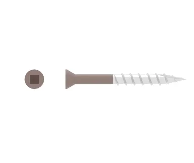 HORI Terrassendiele Schrauben-Set braun-grau 5 x 50 mm 0