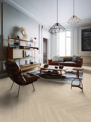 Gerflor Klick-Vinylboden Virtuo 55 Rigid Acoustic Blomma Light Fischgrät 0