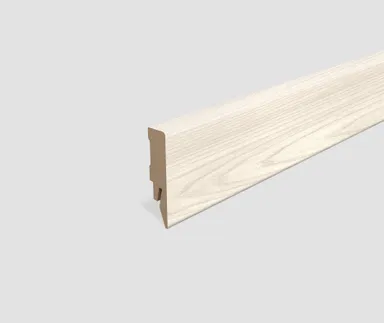 EGGER MDF-Kern Sockelleiste L610 passend zu Fußboden Sheffield Akazie weiss 0