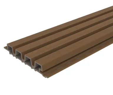 HORI WPC Fassadenprofil Rhombus Premium Small 33 x 215 mm naturbraun 0