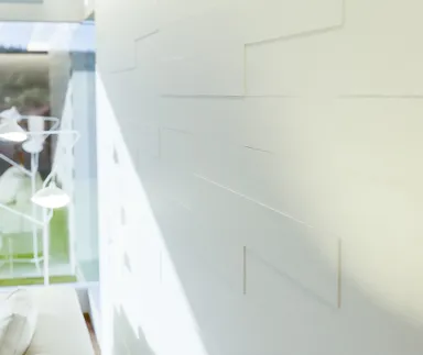 HORI Wandverkleidung Nivello MDF Paneele 3D Optik Supermatt weiß 5