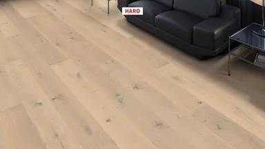 HARO Parkett 4000 Eiche lichtweiß strukturiert Landhausdiele 2