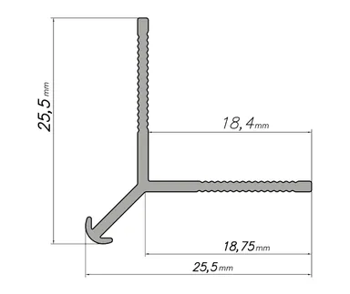 MODEE Wandprofil Außenprofil PRO Titanium 1