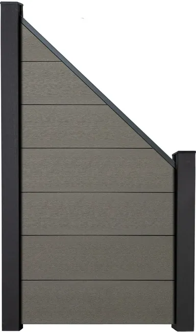 GroJa WPC/BPC Sichtschutzzaun Stecksystem Schrägelement GRANDE 0