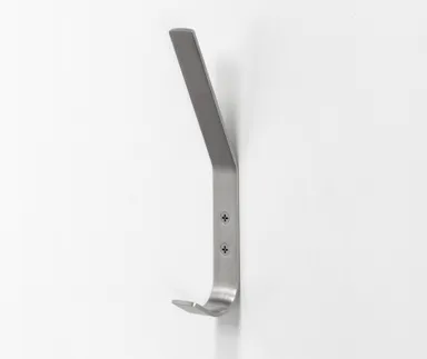 HORI Gaderobenhaken Edelstahl matt gebürstet, 180 x 20 mm 0