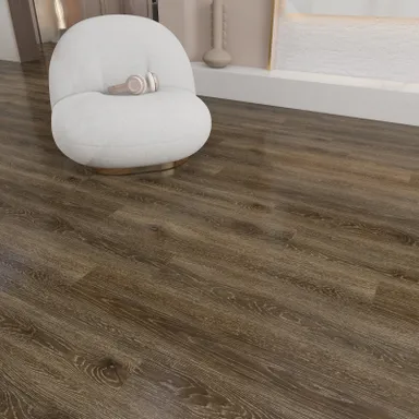 HORI Klebe-Vinylboden massiv Muddy Waters Eiche Holzstruktur Landhausdiele 0