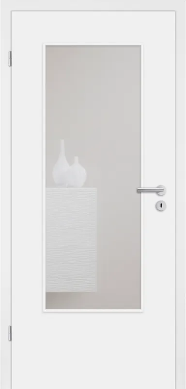 HORI Zimmertür Signalweiß RAL9003 mit Lichtausschnitt Designkante 0