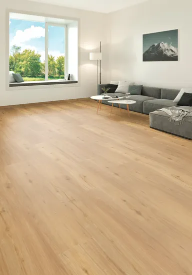 HORI Klick-Vinylboden HDF Eiche Altmühl Holzoptik gebürstet Landhausdiele 0