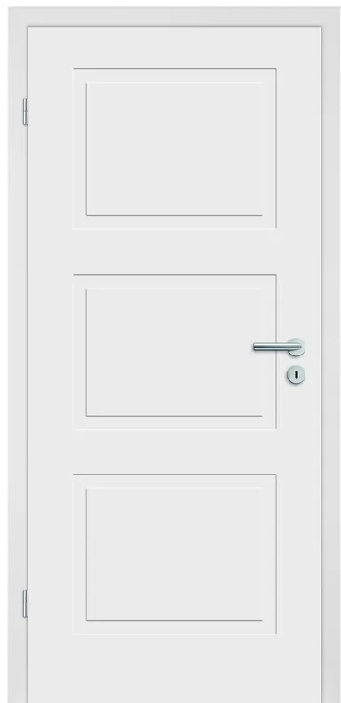 HORI Zimmertür Komplettset Alicante 3 Signalweiß RAL9003 Röhrenspan Designkante 0