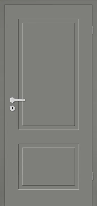 HORI Zimmertür Alicante 2 Lavagrau RAL7037 lackiert Röhrenspan Designkante 0