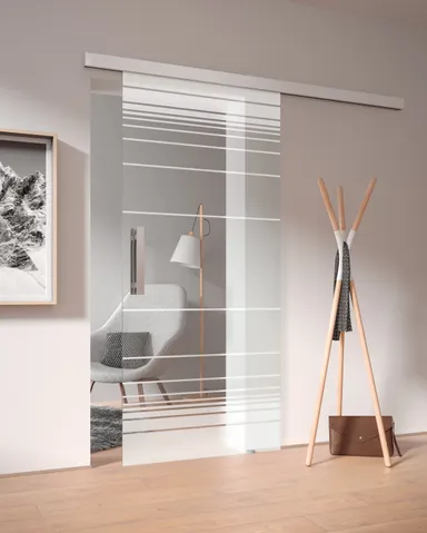 HORI Glas-Schiebetür Opal 8 mm ESG Raya 4 0