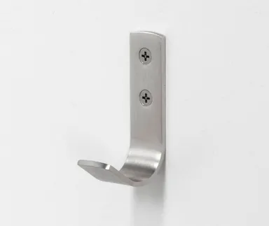 HORI Gaderobenhaken Edelstahl matt gebürstet, 70 x 20 mm 0