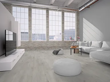 INDO Echtholz Wandverkleidung 3D Holzverblender Axewood White wash 4