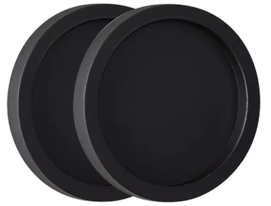 HORI Griffmuschelpaar Rund matt schwarz 0