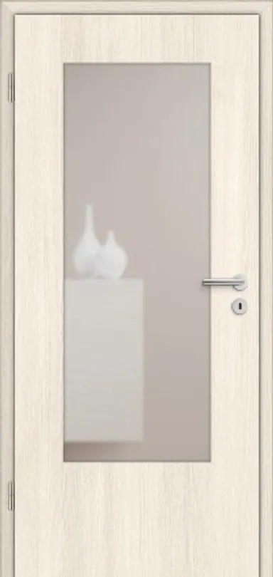 HORI Zimmertür CPL Pinie strukturiert mit Lichtausschnitt Röhrenspan Rundkante 0