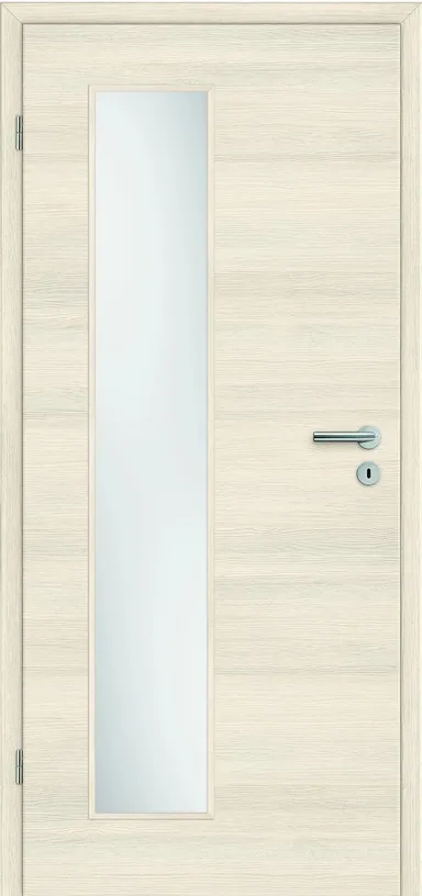 HORI Zimmertür CPL Pinie quer strukturiert mit Lichtausschnitt Röhrenspan Rundkante 0