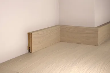 tilo Massivholz-Sockelleiste Eiche Weiß Alpin gebürstet versiegelt 0