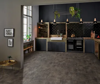 PARADOR Klick-Vinylboden SPC Trendtime 5 Mineral black Mineralstruktur Fliese 0