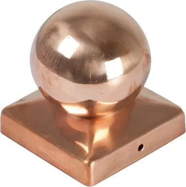 TETZNER & JENTZSCH Kugel Pfostenabdeckung aus Metall 9 x 9 cm 0