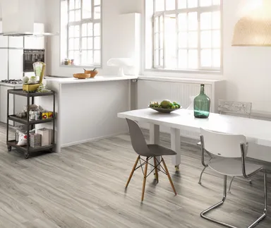 PARADOR Klick-Vinylboden HDF Basic 30 Eiche pastellgrau Landhausdiele 0