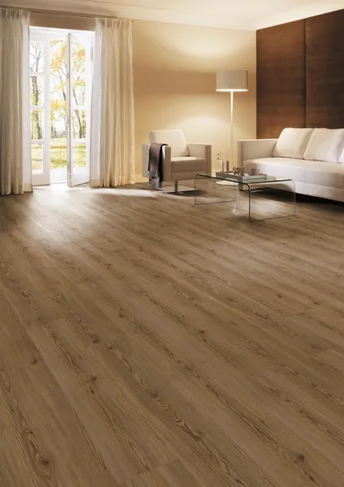 HORI Klick-Vinylboden HDF Lärche Barista gebürstet Landhausdiele 0