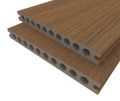 HORI Terrassendiele WPC Hohlkammer Wood Feeling Co-Extrudiert 22,5x210mm naturbraun 0