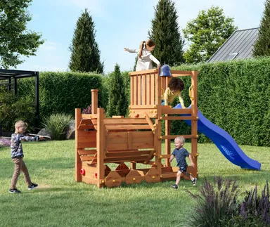 HORI Spielturm Loco Teak  0
