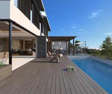 HORI Terrassendiele WPC Hohlkammer Essential Co-Extrudiert 22,5 x 145 mm Grau 0