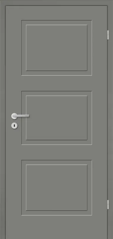 HORI Zimmertür Alicante 3 Lavagrau RAL7037 lackiert Röhrenspan Designkante 0