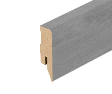 HORI MDF-Kern Sockelleiste Grundierfolie Topline Eiche Marone 1