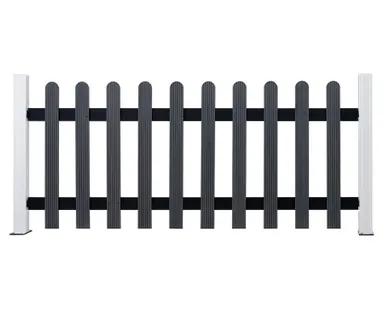 HORI WPC Vorgartenzaun Göteborg komplettset 0