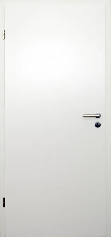 HORI Zimmertür Komplettset Aktion CPL Weißlack RAL9010 Röhrenspan kleine Rundkante 0