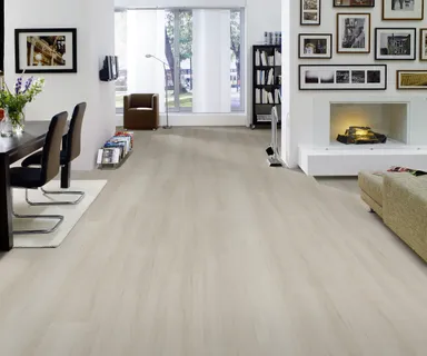 HORI Klebe-Vinylboden massiv Traubeneiche gekälkt Holzstruktur Landhausdiele 0