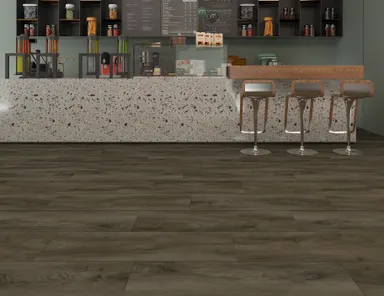 HORI Klebe-Vinylboden massiv Smokey Water Eiche Holzstruktur Landhausdiele 0