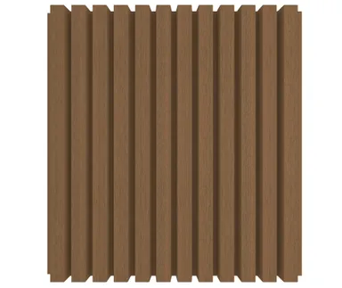 HORI WPC Fassadenprofil Rhombus Premium Small 33 x 215 mm naturbraun 1