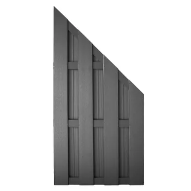 HORI WPC Sichtschutzzaun Lamellenzaun Schrägelement 0