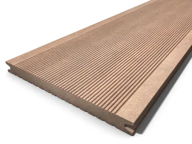 Megawood Terrassendielen Komplettset WPC Jumbo Classic massiv naturbraun 0