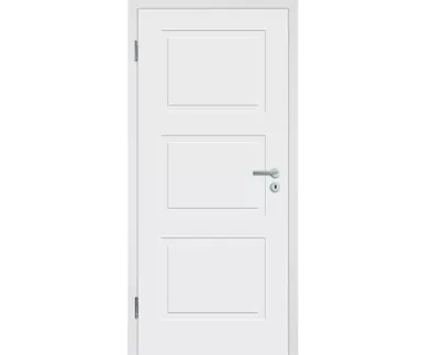 HORI Schallschutz Wohnungseingangstür Alicante 3 Signalweiß RAL9003 SK1 Designkante Vollspan 0